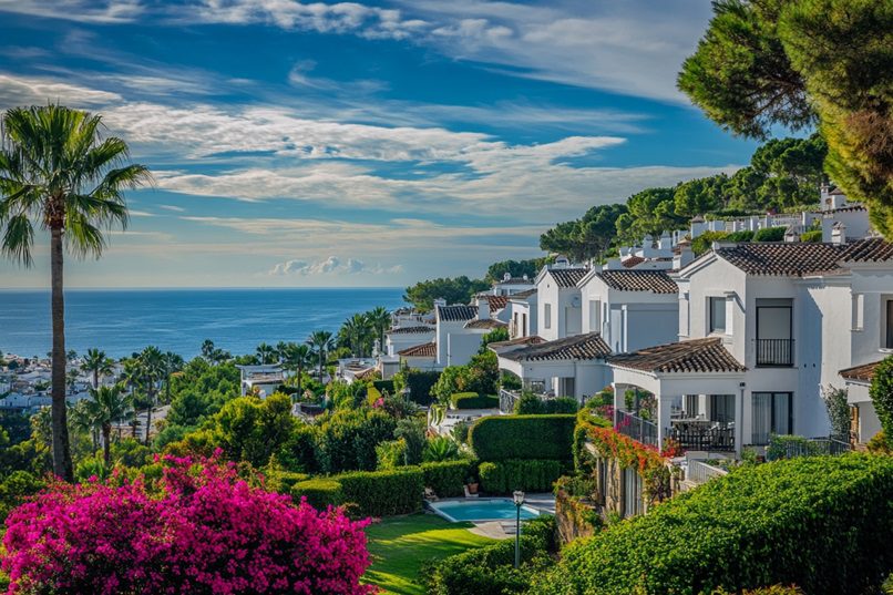 uksusowe wille i apartamenty na Costa del Sol z widokiem na morze.